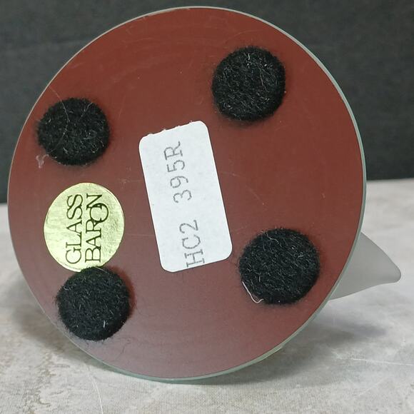 Frosted Swans wRed Crystal Heart Mini Figurine wMirror Base, Glass Baron HC2395R - Picture 7 of 7